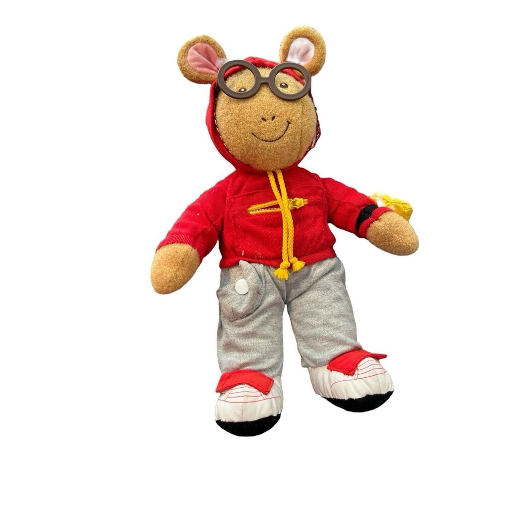 Dress Me Arthur Stuffed Aardvark Plush Toy Animal Playskool 1996‎ Button  16"
